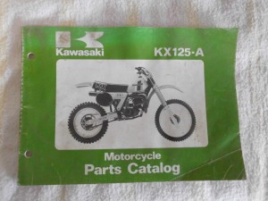 Kawasaki KX125-A Motorcycle Motor Bike Parts Book Catalog Catalogue Microfiche
