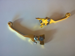 RHK Yellow Anodised Gold Brake & Clutch Levers for KTM 250SXF 250 SXF 2014 14