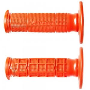 Orange Ariete Motorcycle Hand Grips Unity Half Waffle MX Off Road