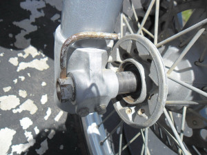 Husqvarna WR360 WR 360 Front Axle 1996 96 Good condition