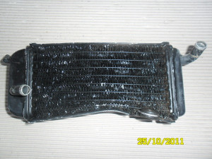 Yamaha YZ250 YZ 250 1986 86 Left Radiator Water Cooler Parts Bits Rough