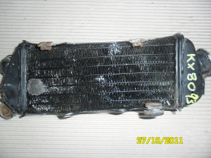 Kawasaki KX80 KX 80 1993 93 Radiator Water Cooler Parts Bits Rough