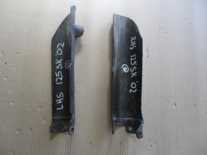 KTM 125 SX 125SX SX125 02 Fork Guards Covers Left Right Plastic Pair