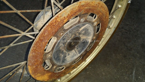 Front Brake Disc Rotor off a Kawasaki KDX200 KDX 200 1983 83