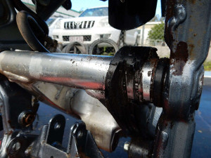 Rear Swingarm Suspension Damaged Off 2007 DR650 DR 650 SE