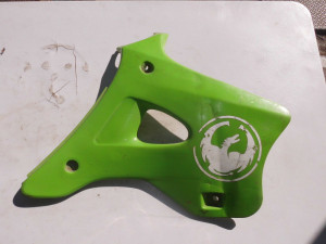 Right Side Cover Protector Off  KX125 KX 125 1998