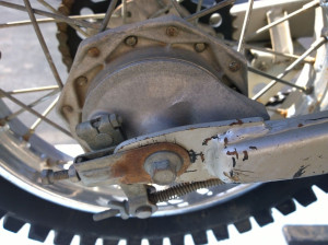 Rear Brake Backing Plate Panel for Kawasaki KX60 KX 60 2001 01