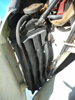 HUSQVARNA TE350 RIGHT Radiator inc Protectors RIGHT RAD TE 350 1993 -94 92