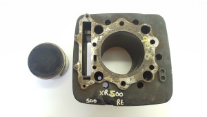 Damaged Barrel 92mm Cylinder Jug Pot w Piston Honda XR500RE XR 500 RE 1984 83 -84