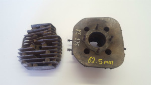 Barrel Cylinder Jug Pot and Head for Kawasaki KE175 KE 175 62.5mm Bore