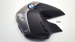 Left Tank Lateral Shroud Cover & Alloy Trim Badge Panel for BMW R1200GS R 1200 GS 2008 08-09