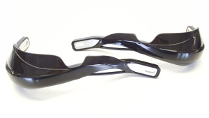 Universal Black Alloy Hand Guards MCS Bark Busters Handlebar Lever Protectors