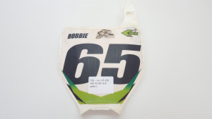 Race Number Front Plate Kawasaki KX 125 250 250F 450F 05-08