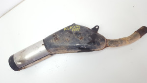 Muffler Silencer Possibly Not Original Kawasaki KLR250D 1987