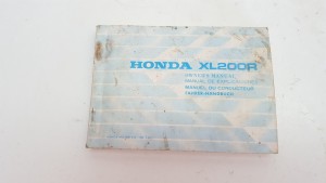 Owner's Manual Honda XL200R