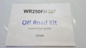 Brand New Genuine Offroad Kit Installation Guide Manual Yamaha WR450F 2021 WR 450 250 F #757 