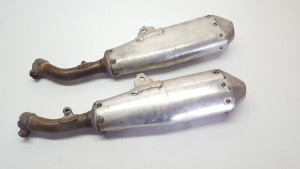 Exhaust Twin Mufflers Honda CRF450R 2017 CRF 450 R #758