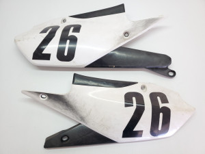 White Side Covers Pair YZ450F 2022 YZ 450 F 450F Yamaha 21-22 #846